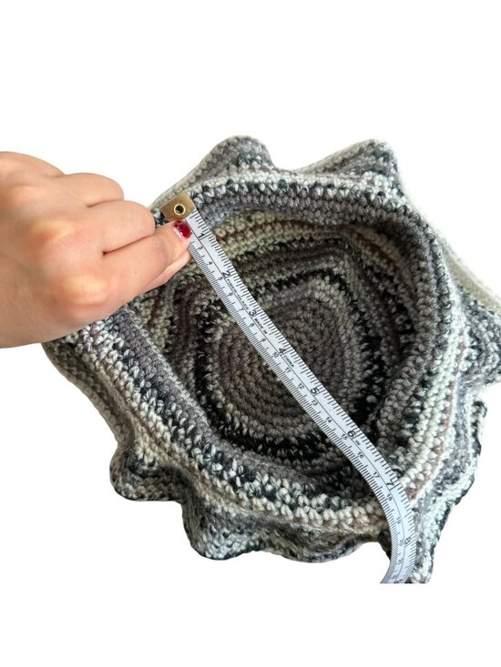 Handmade Crochet Bucket Hat Boho Kidcore Beach Gray Brown  Cloche Summer Coastal main image 2